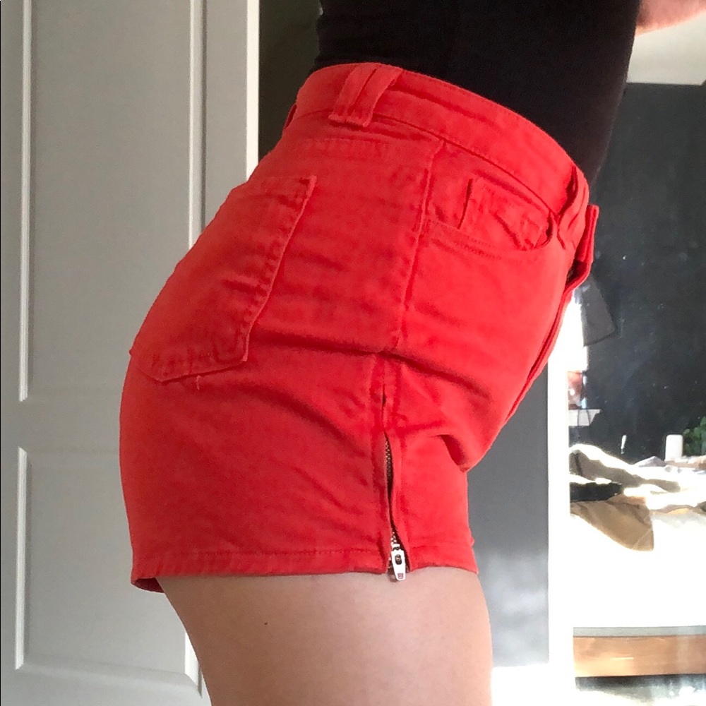 American Apparel high waisted red shorts 26 27